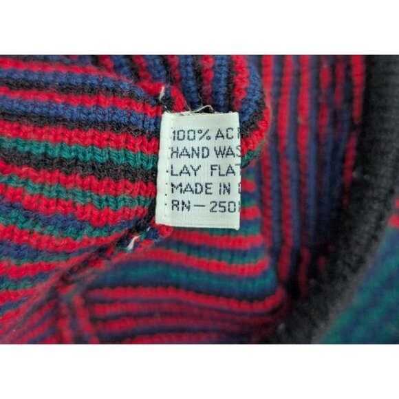 Tally Ho Vintage Women's Cardigan Sweater Size Large Green Plaid - Picture 11 of 14